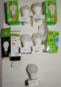 Лампочка светодиодная е27 лэд груша 7 вт, 12 вт, 13 вт