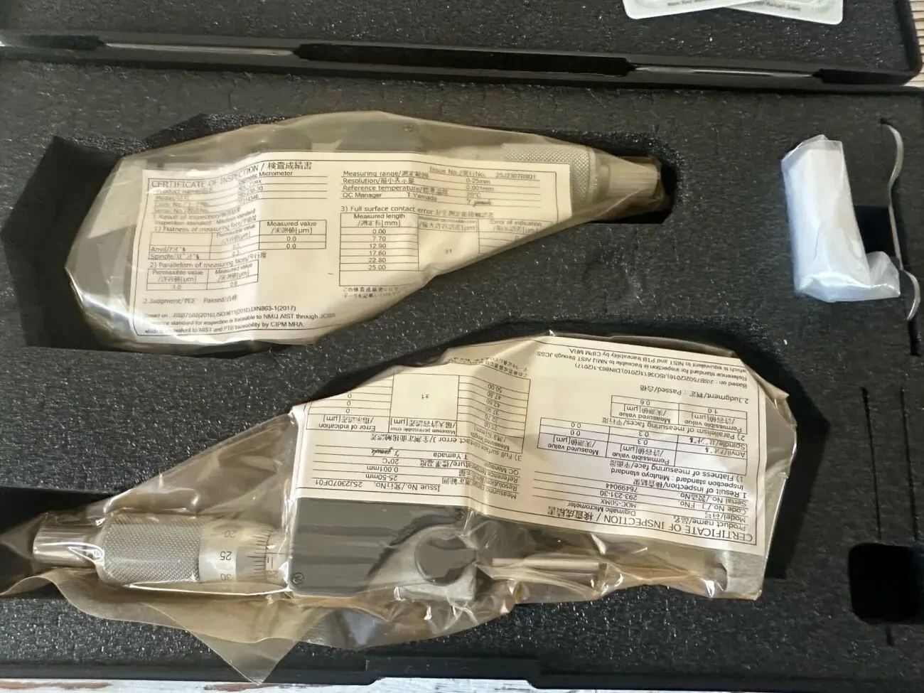 Набір мікрометрів цифрових 0-50мм Mitutoyo 293-966-30 4