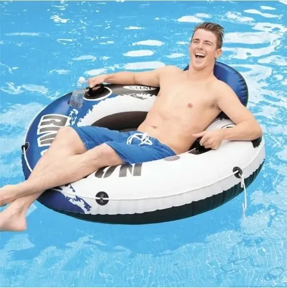Крісло-коло надувне для плавання Intex 58825 River Run, 135 см 6
