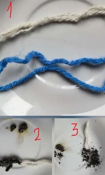 Набор для творчества Пряжа нитки небесно-голубая,кремово-белая шерст 8