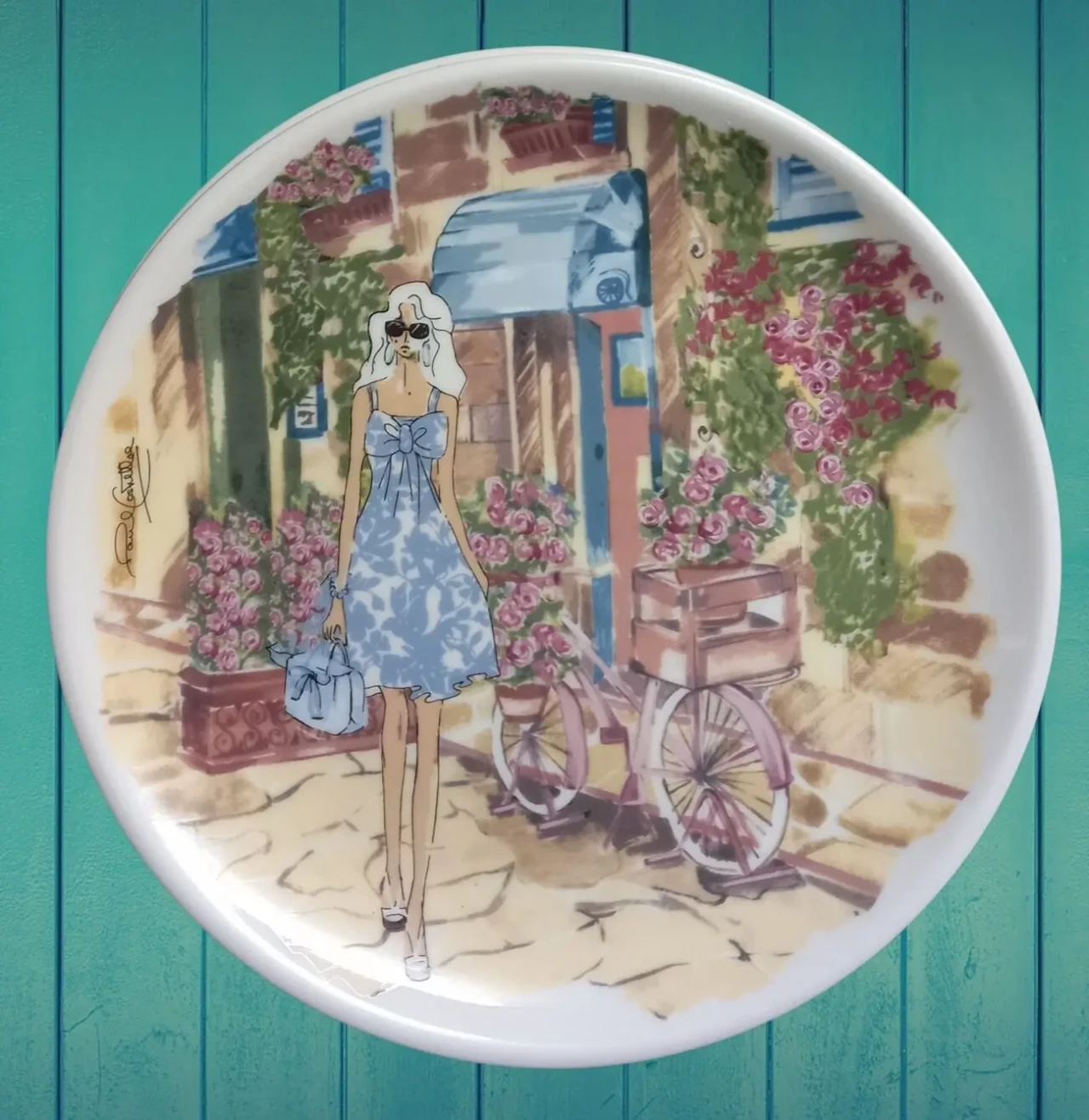 Paul Costelloe Порцелянові фарфорові тарілки нові (20 см діаметр) 3