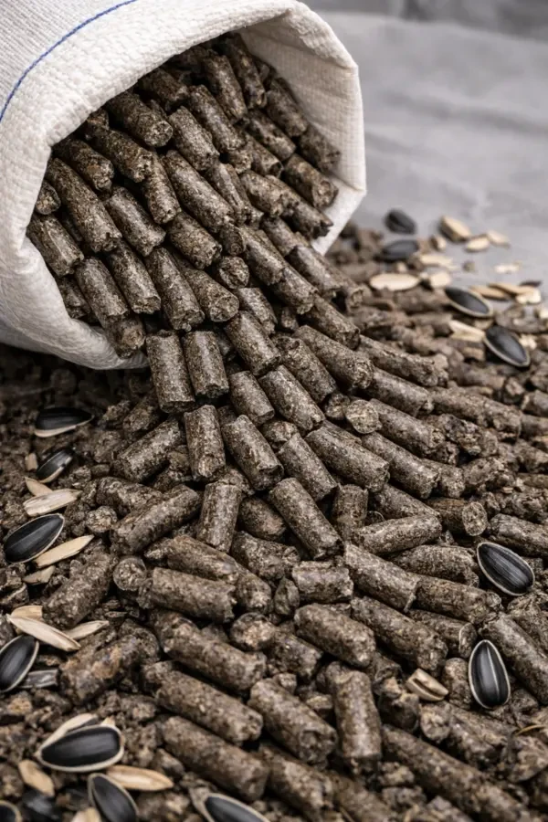 Паливна пелета з лушпиння соняшника від виробника K2 3