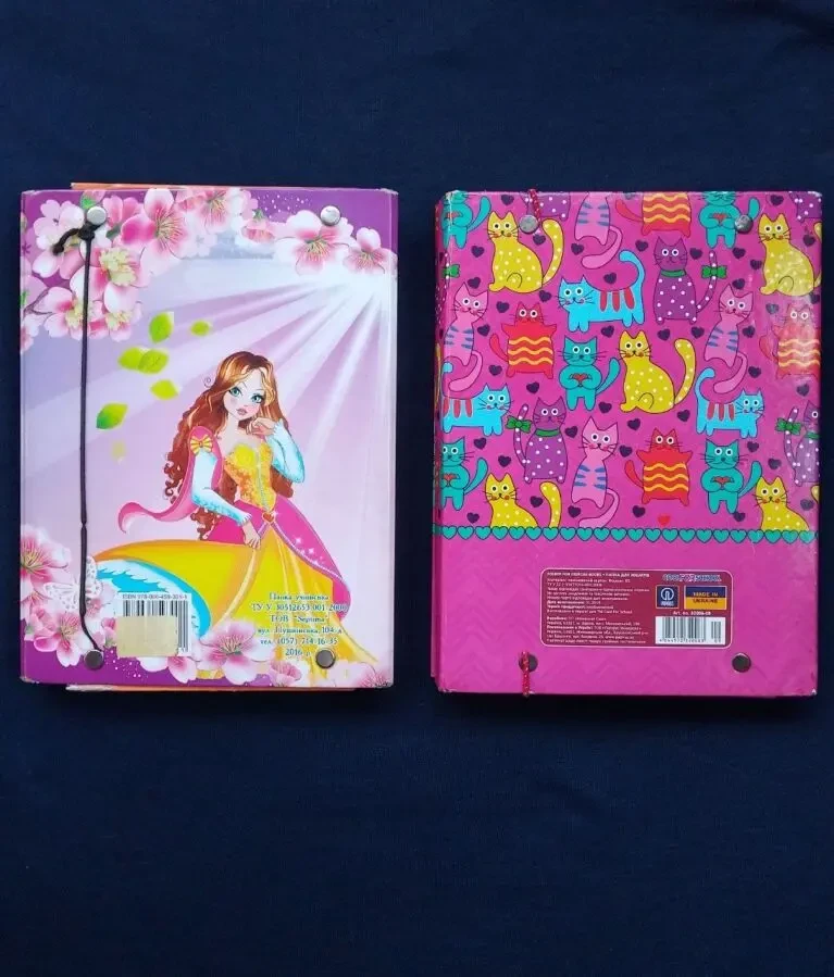 Папки для зошитів Принцеса та Котики плюс (ПОДАРУНОК) 3