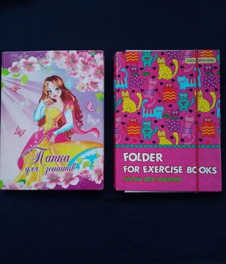 Папки для зошитів Принцеса та Котики плюс (ПОДАРУНОК) 2