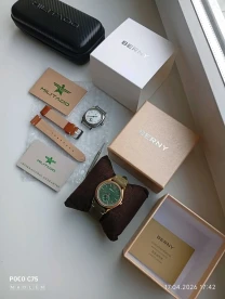 Часы  мужские кварцевые Militado ML 03 vs Berny 2945M-GRN