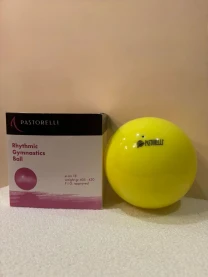 Мʼяч Pastorelli однокольоровий 18 см Gialla fluo