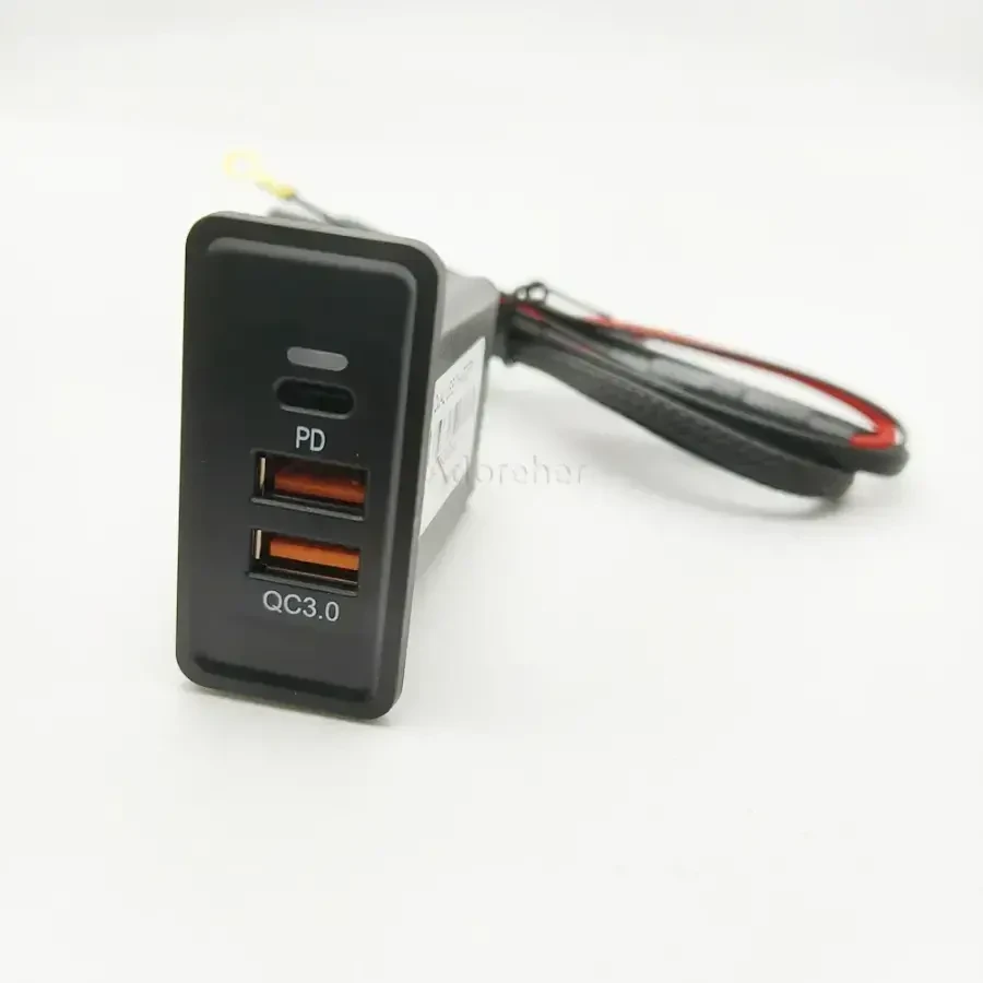 Быстрая зарядка usb qc3.0 pd, type-c , vw golf 7/7,5, passat, jetta 5