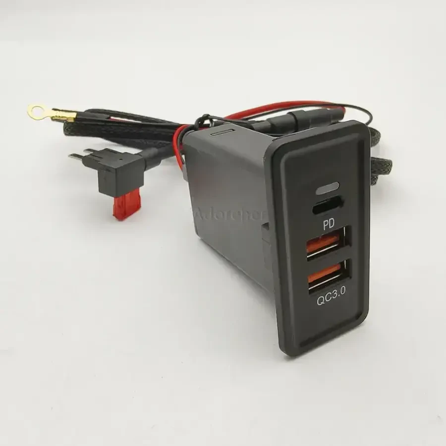 Быстрая зарядка usb qc3.0 pd, type-c , vw golf 7/7,5, passat, jetta