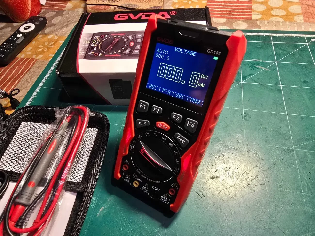 GVDA GD188 Oсцилограф/Мультиметр 3 в 1 - 12MHz 50MSa/s на щупах мульт. 4
