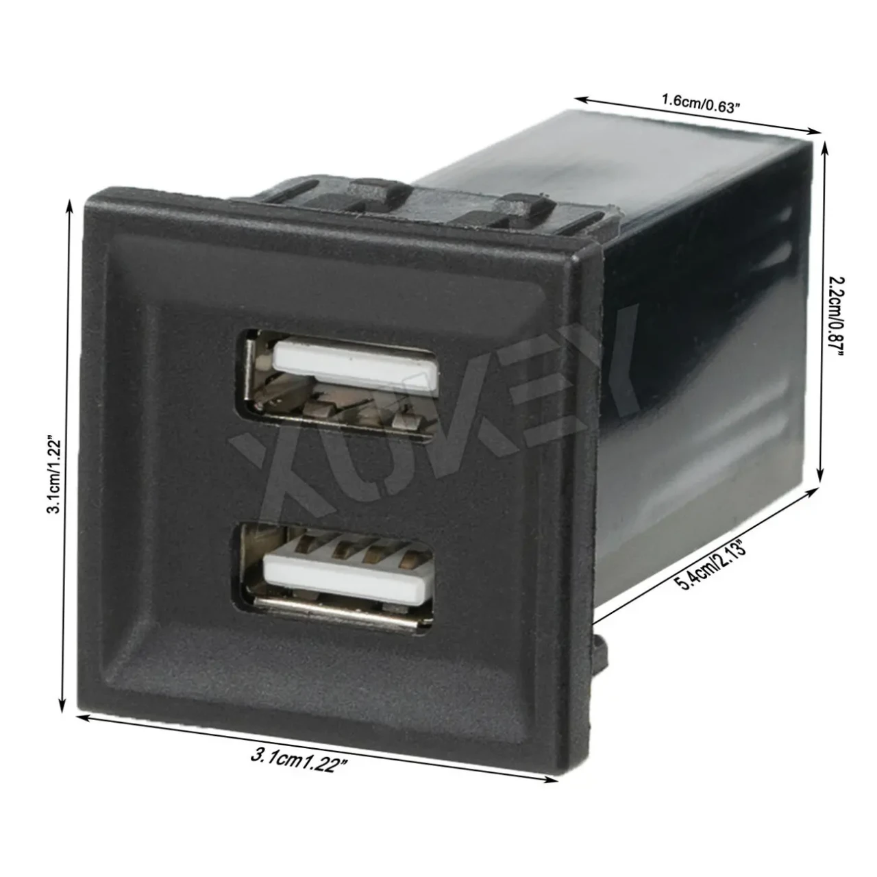 Двойное зарядное устройство USB для VW T5 Transporter 2003-2009 2.1A 10