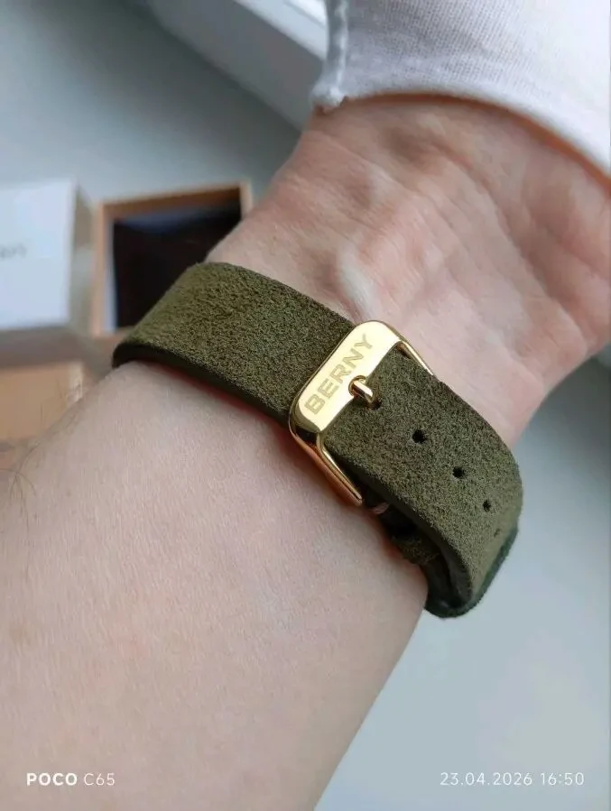 Мужские наручные кварцевые часы Berny green 8