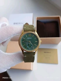 Мужские наручные кварцевые часы Berny green