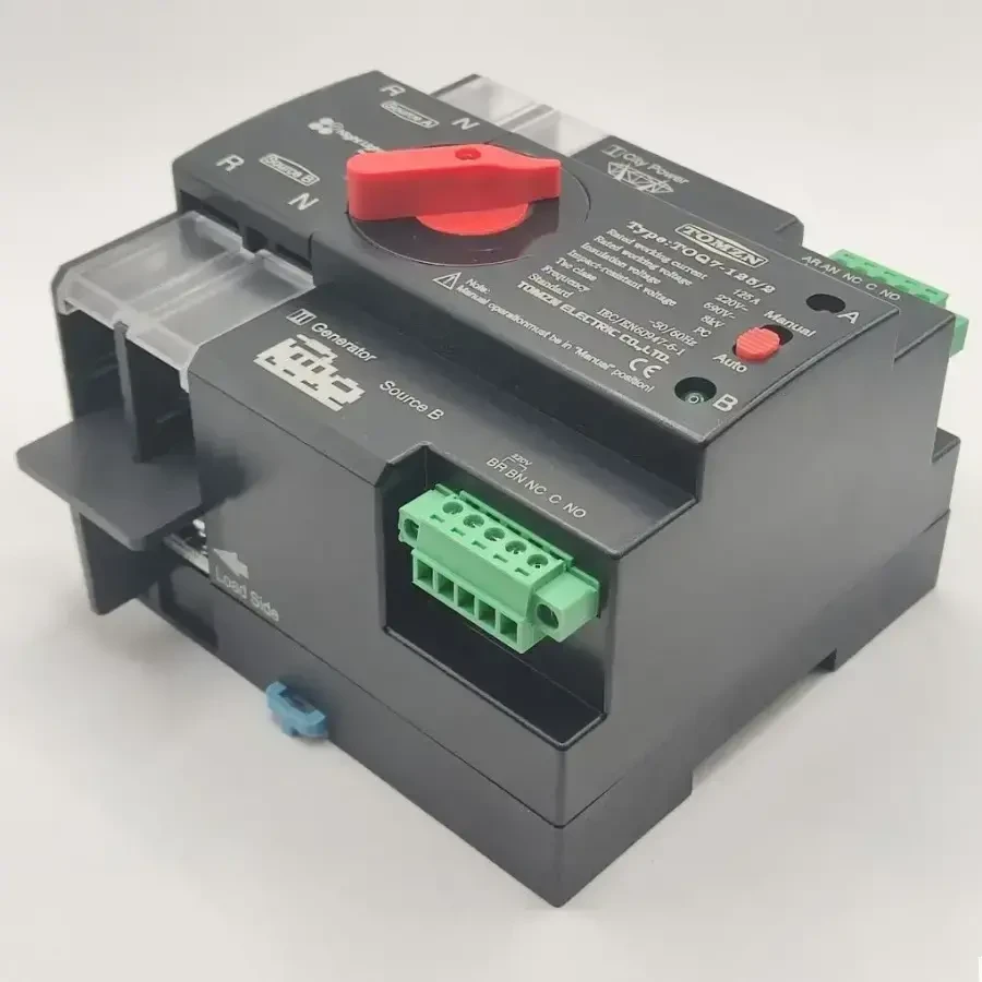 TOMZN АBP для DIN-рейки, 125А/2Р, 63A/2P, TOQ7 , 230 В 2