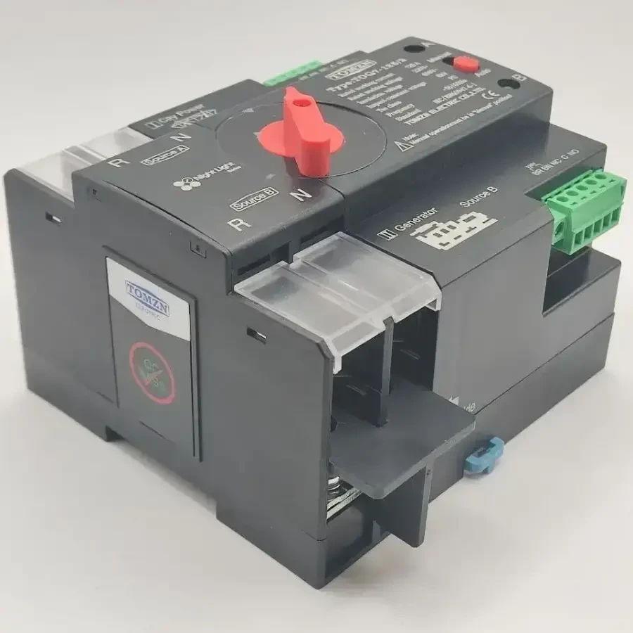 TOMZN АBP для DIN-рейки, 125А/2Р, 63A/2P, TOQ7 , 230 В 3