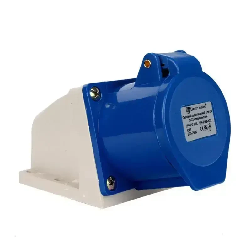 ElectroHouse Силовий роз'єм стаціонарний (розетка  и вилка) 3х32 2