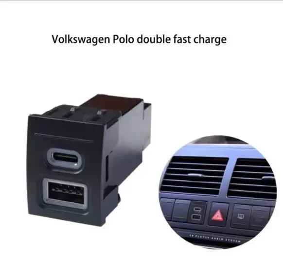Быстрая зарядка QC3.0 для Volkswagen POLO 04-11 7