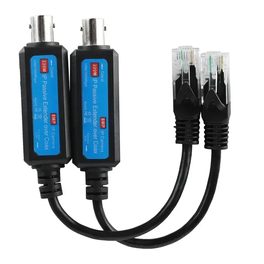 1 пара 10/100 Мбит/с 1 канал пассивный коаксиальный сетевой передатчик