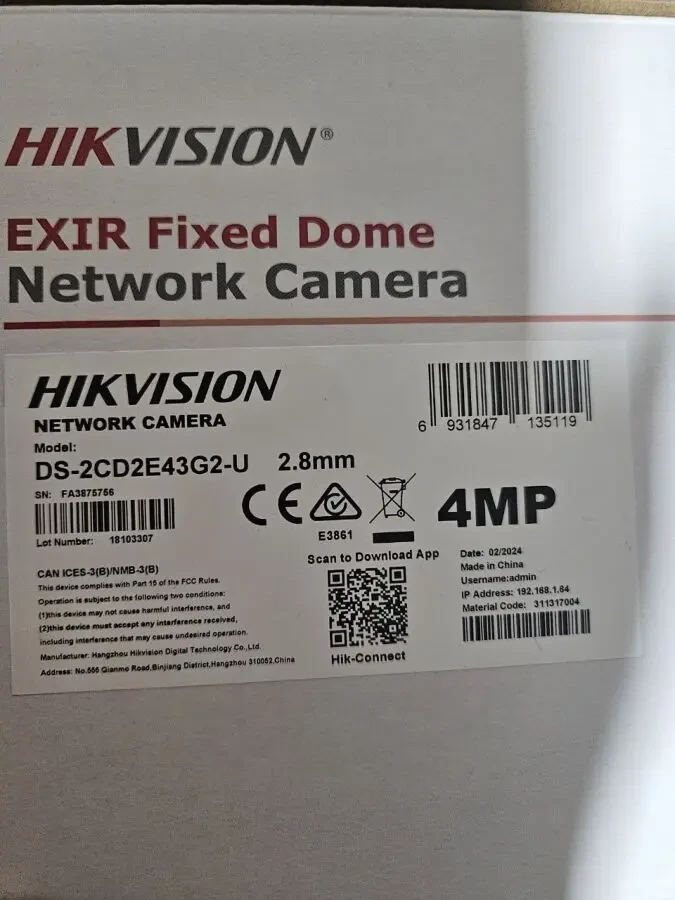 IP Камера Hikvision AcuSense 4 МП DS-2CD2E43G2-U (2.8мм) 5
