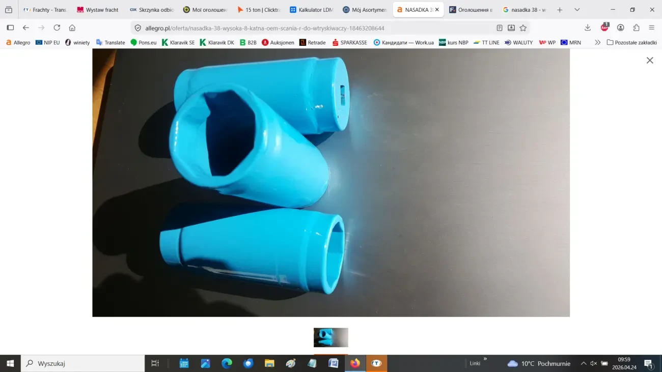 Головка для форсунок Scania 38 мм 8-гранна