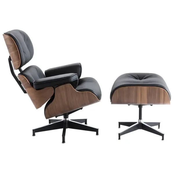 Стильне лаунж-крісло з отоманкою Релакс 6