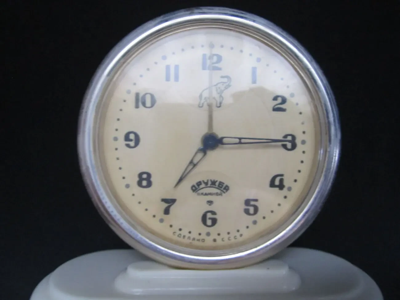 Будильник настольный СЛАВА Слон СССР 17 3