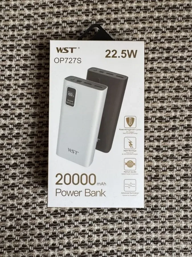 Power Bank WST OP727S 20000 mAh 22.5W Fast Charge