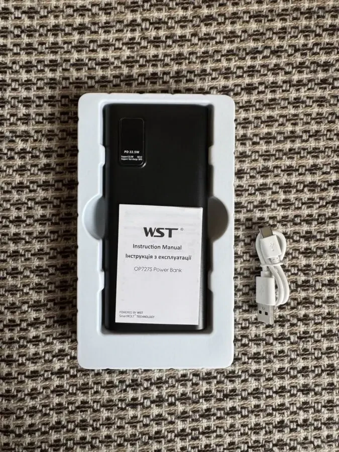 Power Bank WST OP727S 20000 mAh 22.5W Fast Charge 2