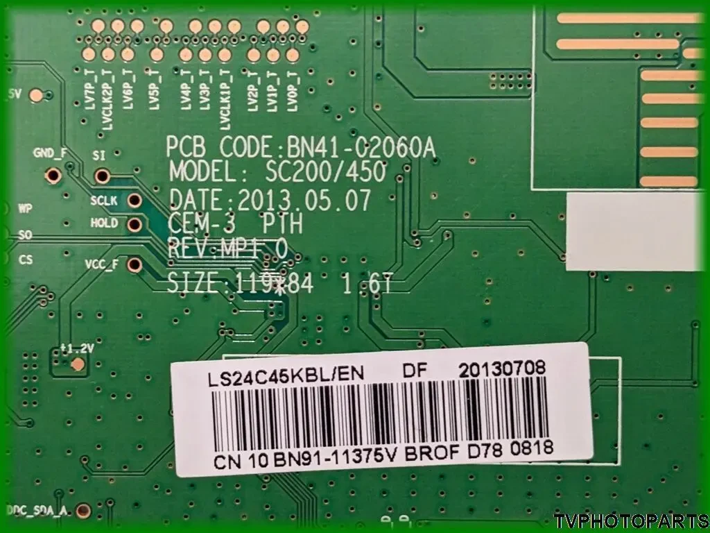 Main Board BN41-02060A для монітора Samsung S24C450BL 4