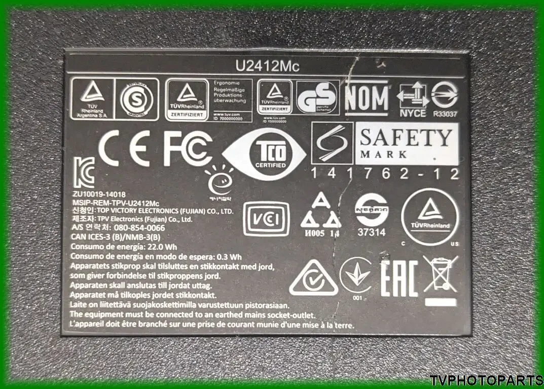 Main Board 715G4599-M02-000-0H4K для монітора Dell U2412Mc 6