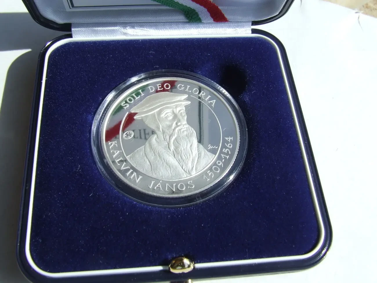 Срібло 1 унція 925 проба  сертифікат коробка. 5000 форінтів 2009 рік