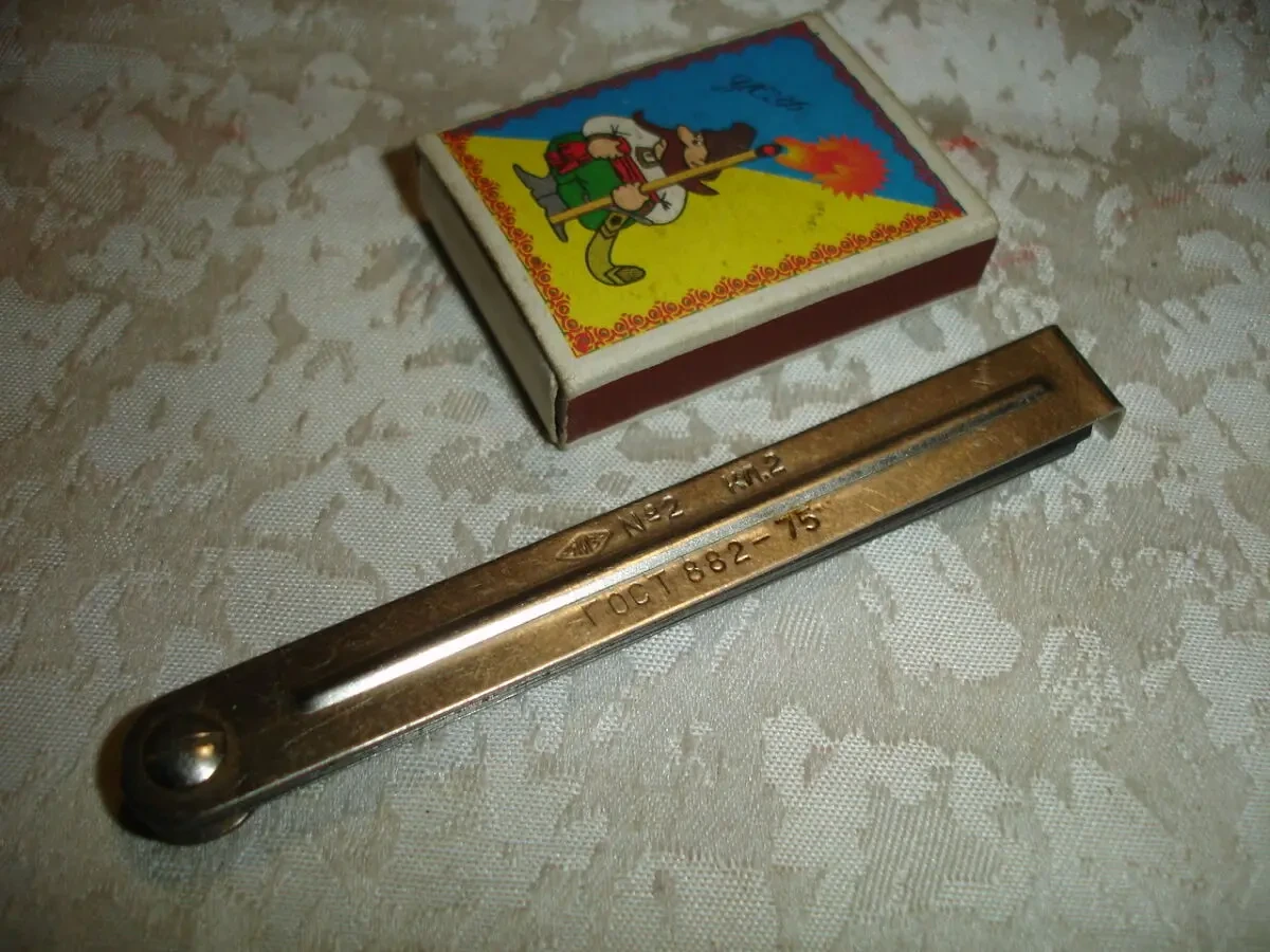 Набір ЩУПІВ до 0,5 мм USSR. Номер 2. 100 мм. 15 пелюсток. ГОСТ 1975 р 5