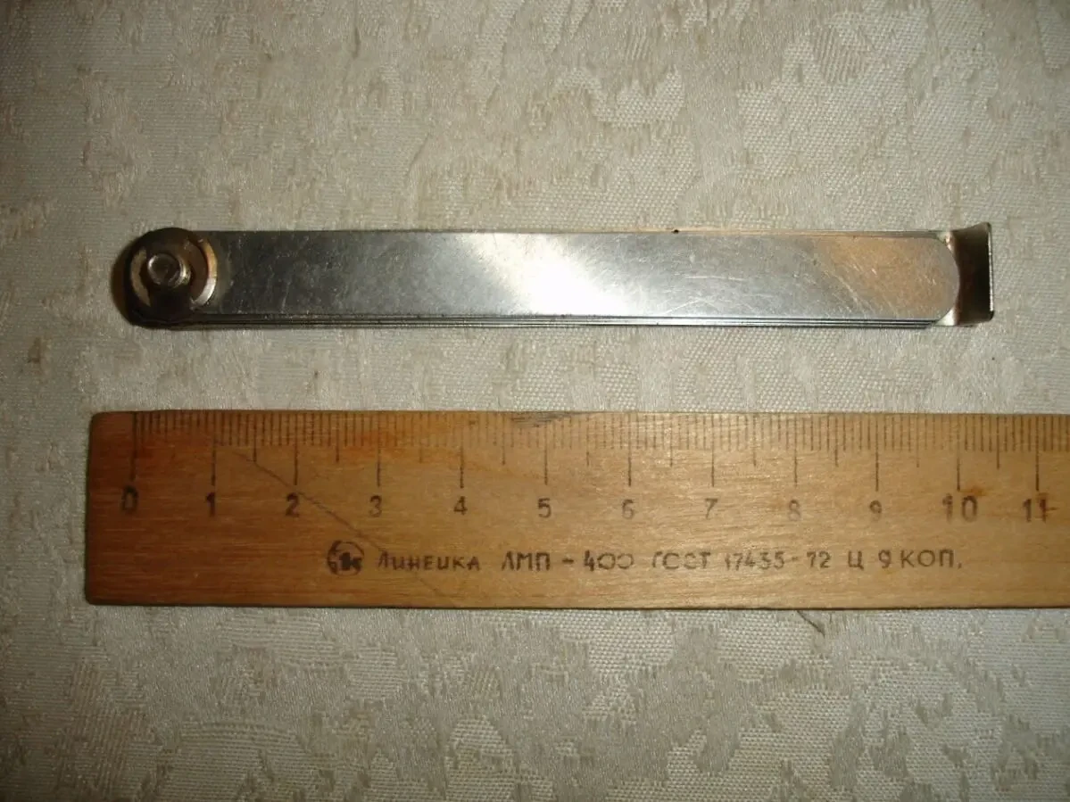 Набір ЩУПІВ до 0,5 мм USSR. Номер 2. 100 мм. 15 пелюсток. ГОСТ 1975 р 8