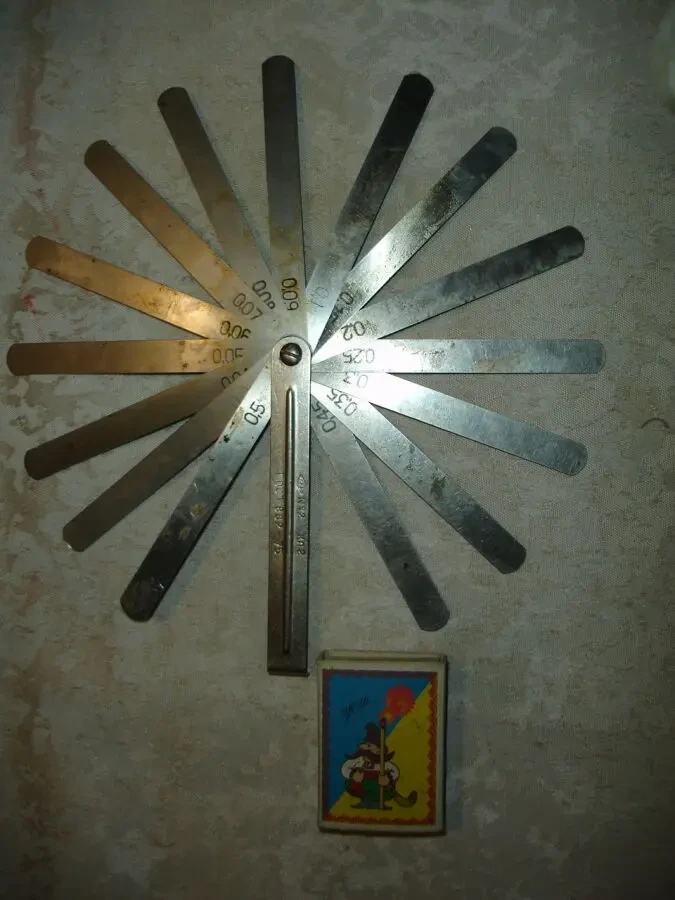 Набір ЩУПІВ до 0,5 мм USSR. Номер 2. 100 мм. 15 пелюсток. ГОСТ 1975 р 9