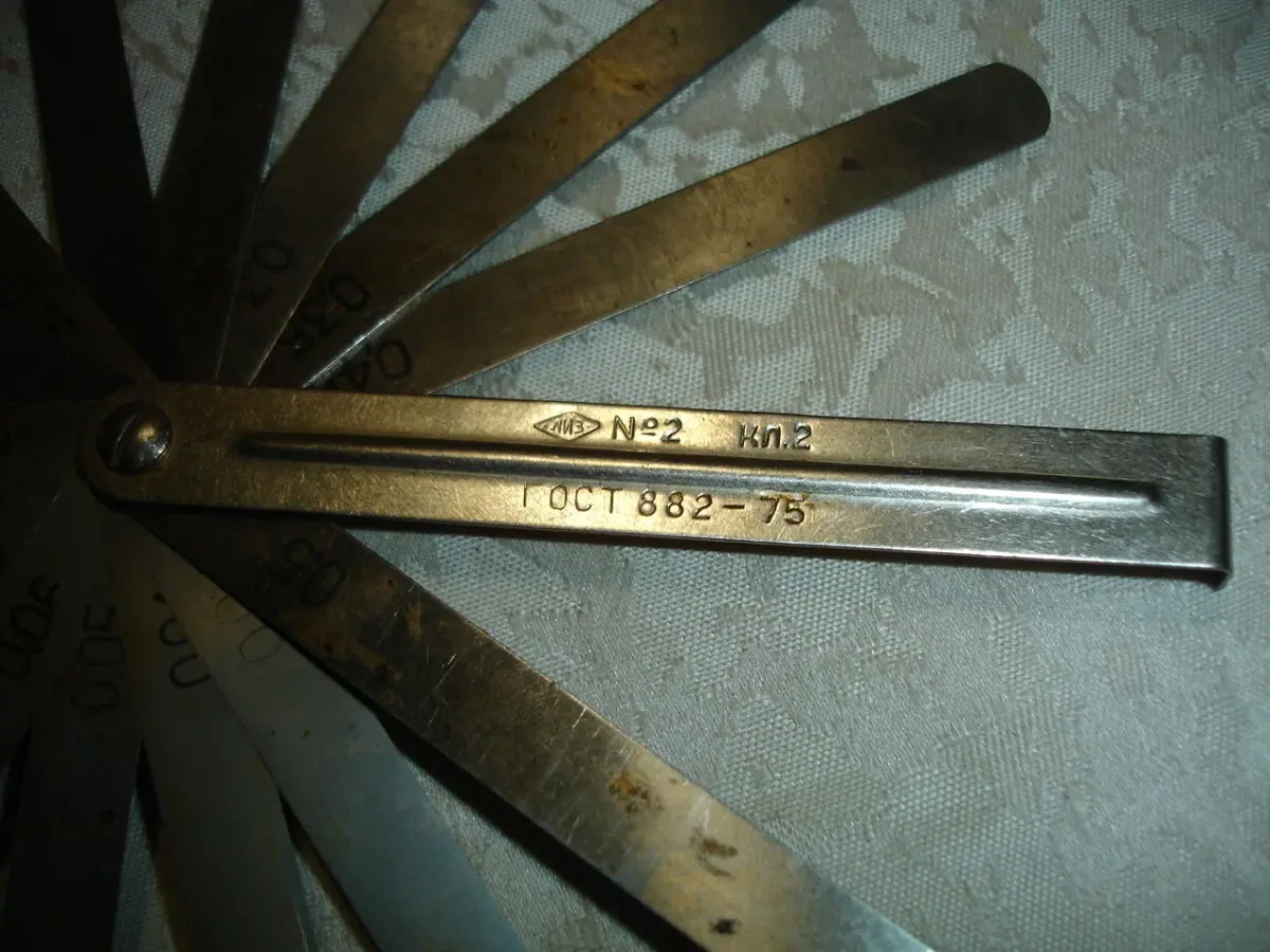 Набір ЩУПІВ до 0,5 мм USSR. Номер 2. 100 мм. 15 пелюсток. ГОСТ 1975 р 3