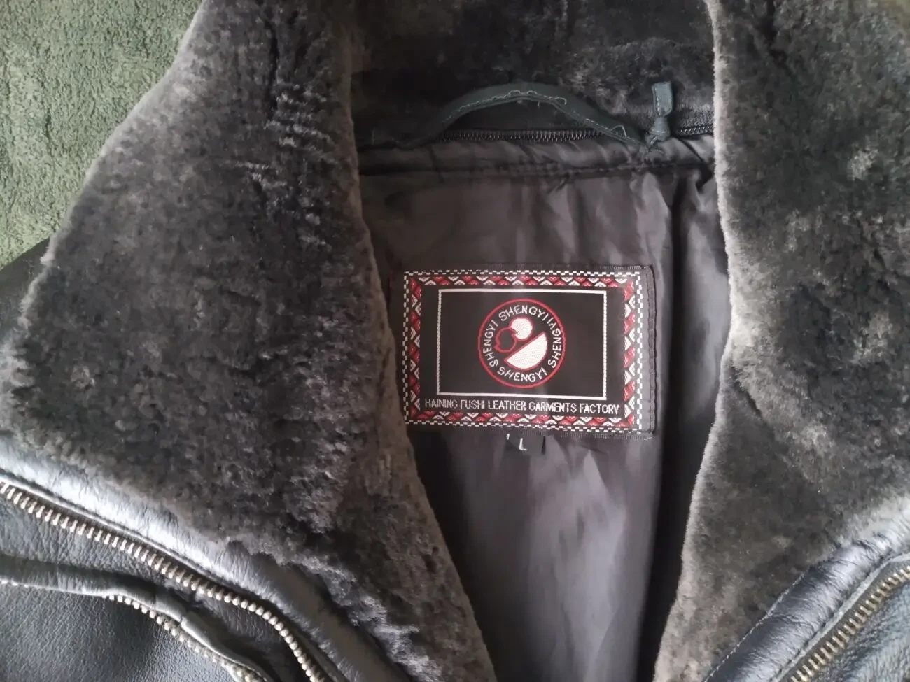 Куртка мужская,кожаная,зимняя,б/у (L,50) 6