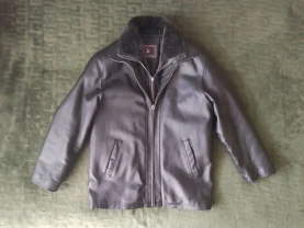Куртка мужская,кожаная,зимняя,б/у (L,50)
