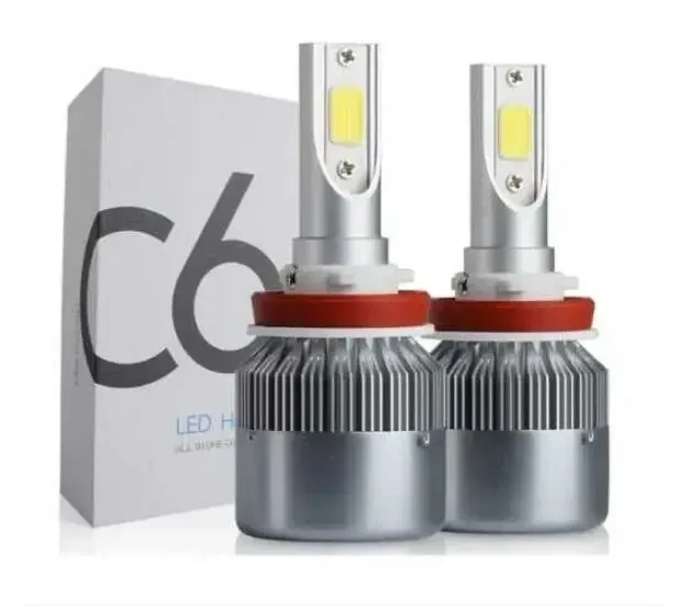 Светодиодные LED лампы C6 H27 12-24V COB (2шт) 3
