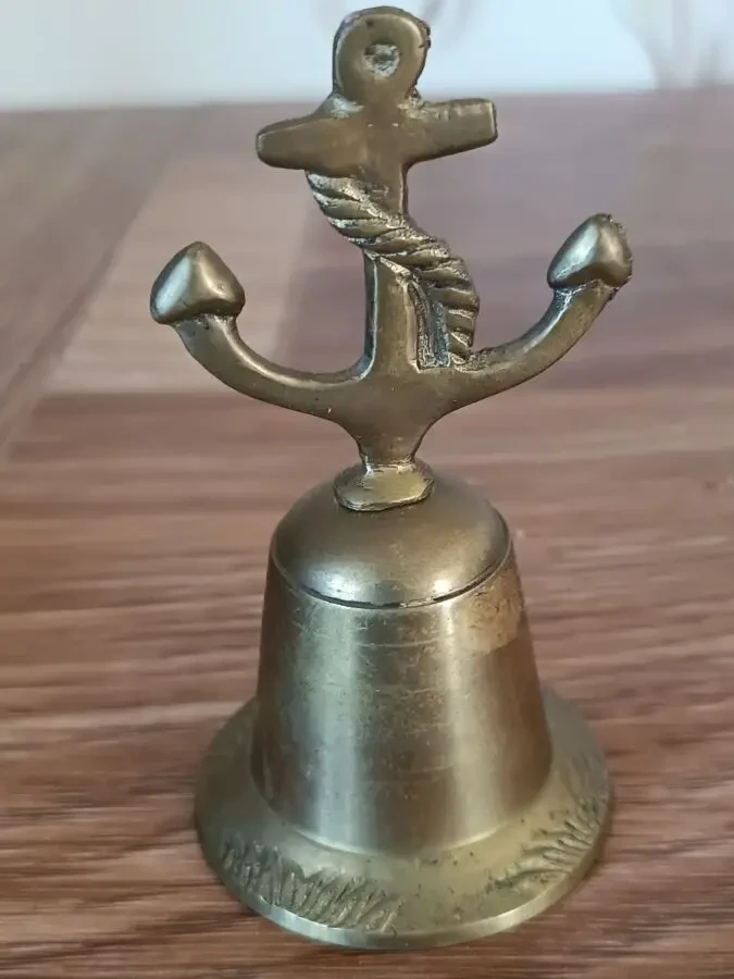Дзвіночок ручний у формі якоря. Німеччина. Вінтаж.
