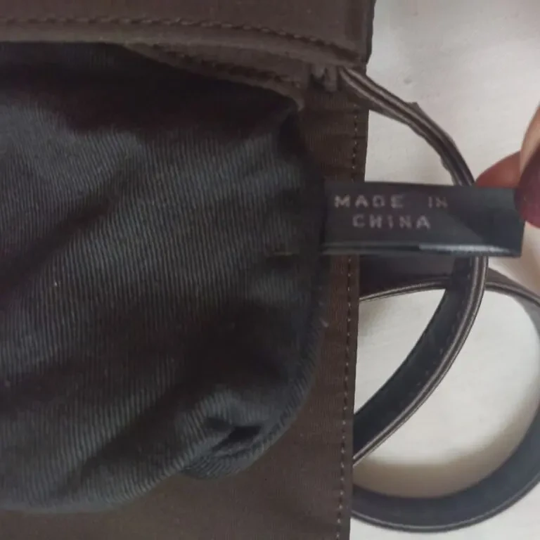 DKNY Сумка женская кросс боди шоколадного цвета нейлон 5