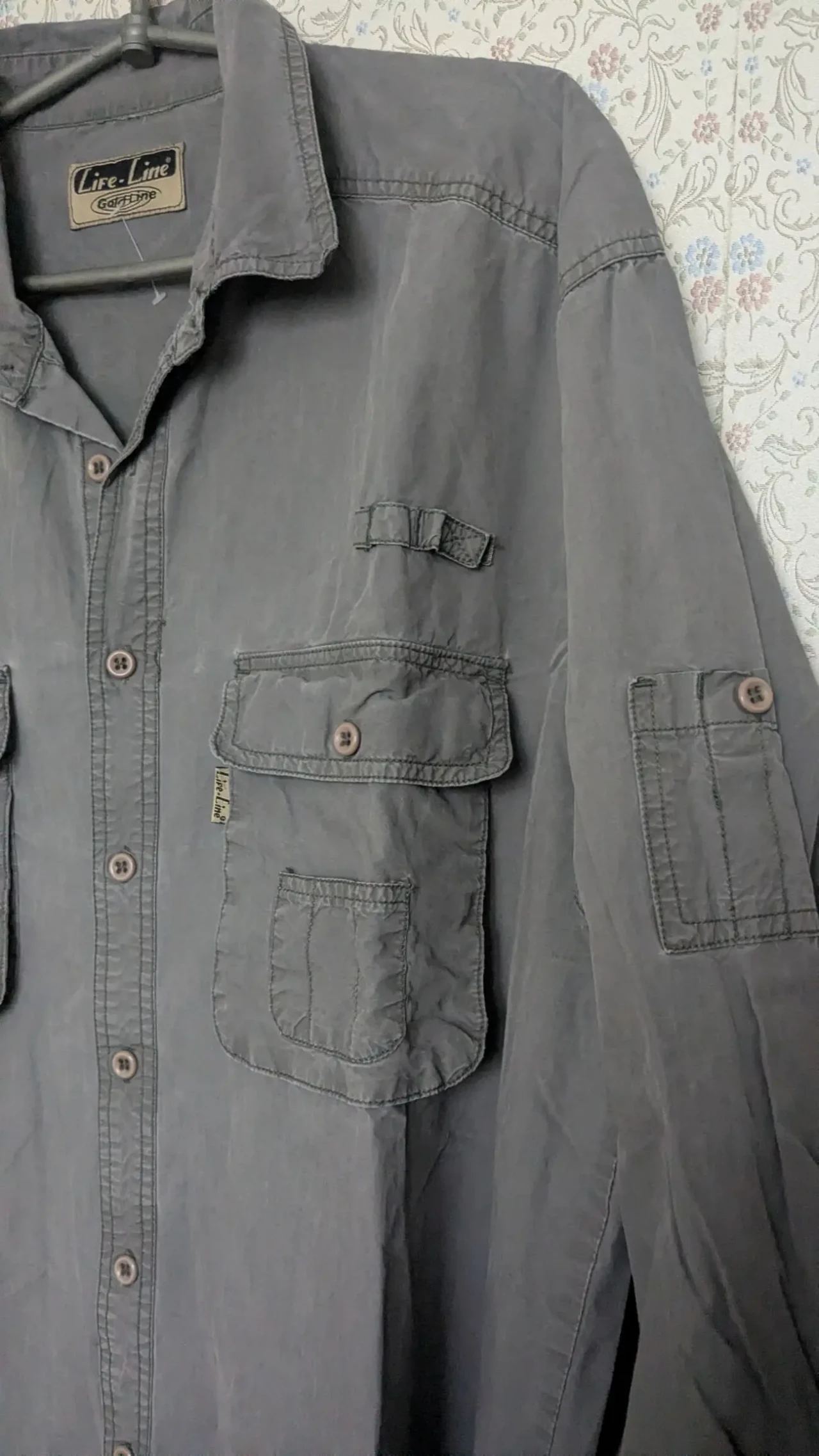 Отличная мужская рубашка, ширина 132, много карманов. LIFE 3