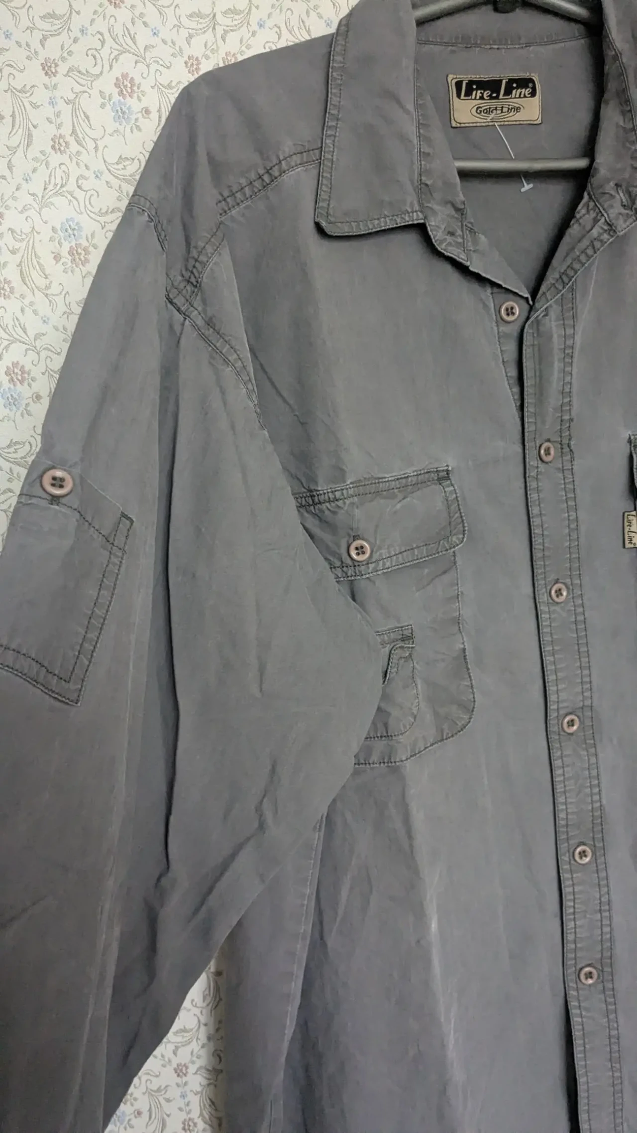 Отличная мужская рубашка, ширина 132, много карманов. LIFE 5