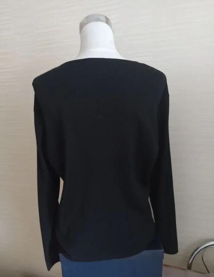 Donna Caren Свитер женский полушерсть черный XL на 52  черный Турция 4