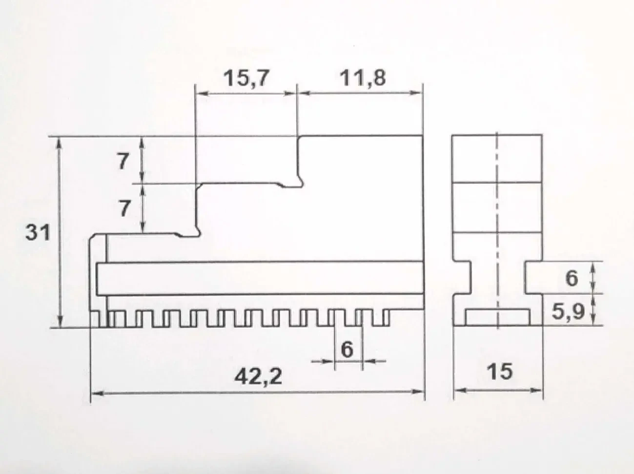 Кулачки зворотні до польського патрону 100 мм 3