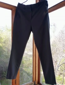 Серые брюки 12 м, деловой стиль, по фигуре, летние, Next