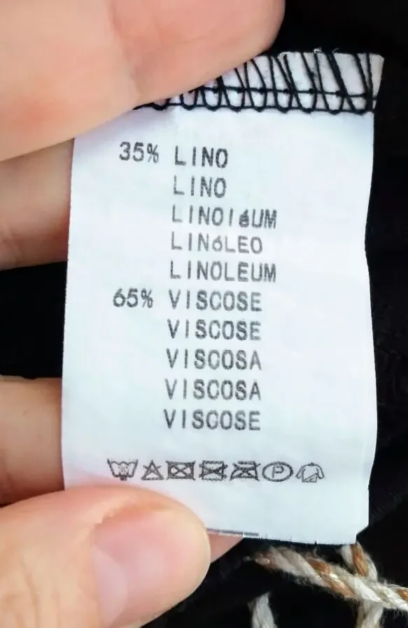 Черные штаны м 12 14 вискоза лен летние костюмные прямые свободные 4