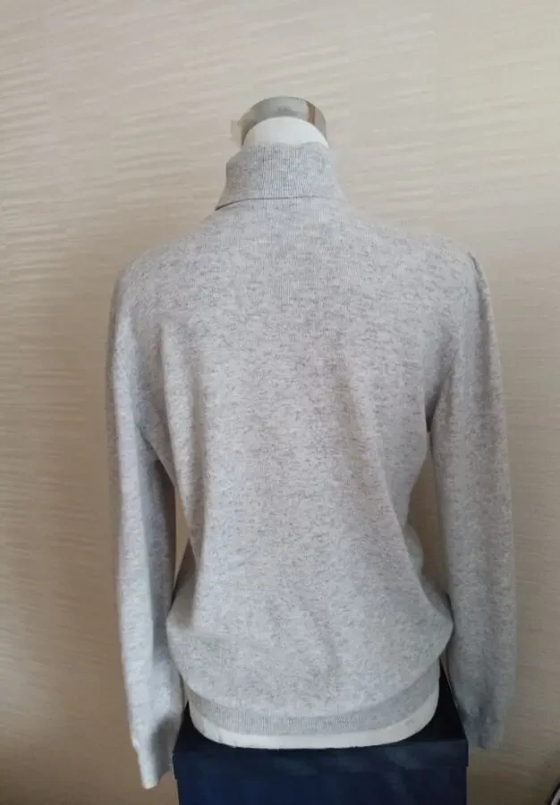 Marks Spencer Шерстяной женский гольф серый меланж 14 на 48 4