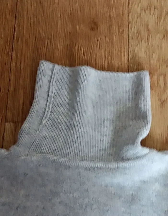 Marks Spencer Шерстяной женский гольф серый меланж 14 на 48 9