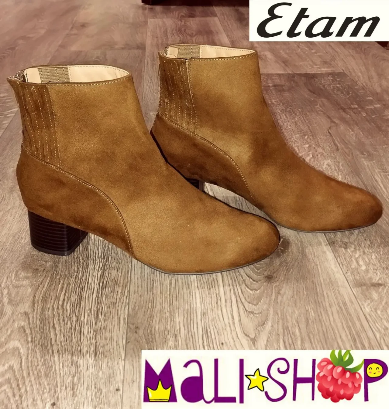 Нові ботильйони під замшу від французького бренду etam