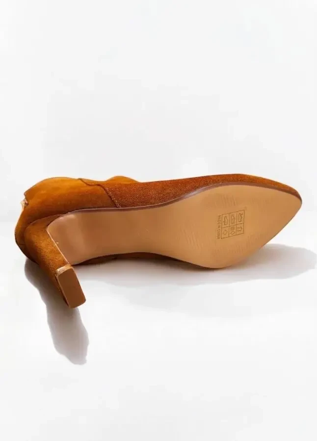 Демісезонні ботильони з натуральної замші від французького бренду etam 4