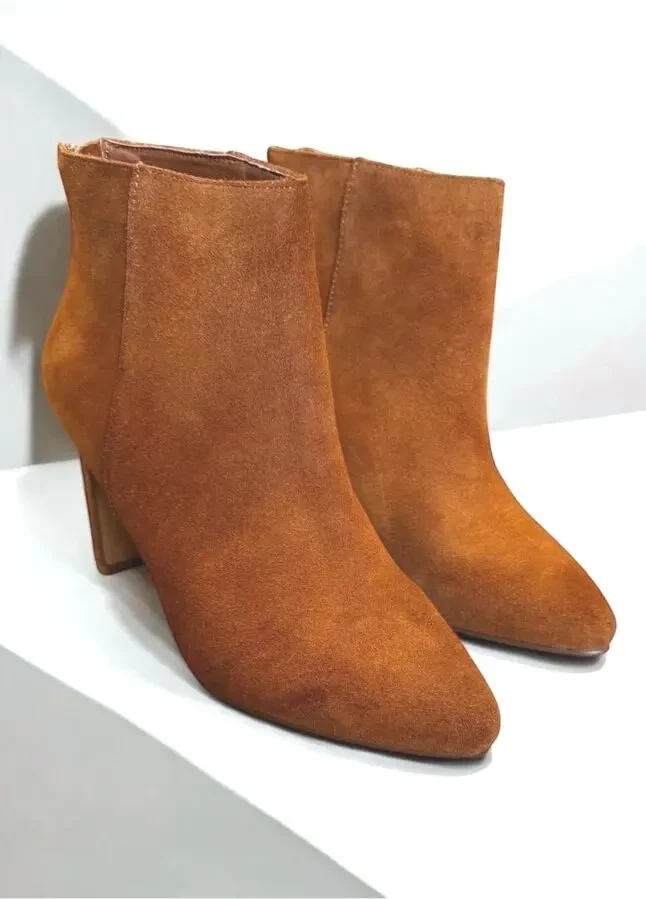 Демісезонні ботильони з натуральної замші від французького бренду etam 2